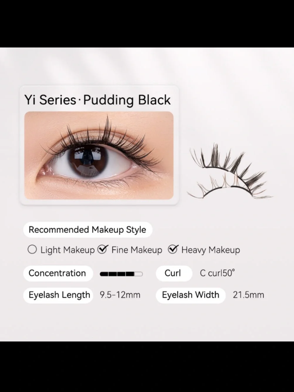 Wosado Magnetic Lashes (no 20 pudding black)